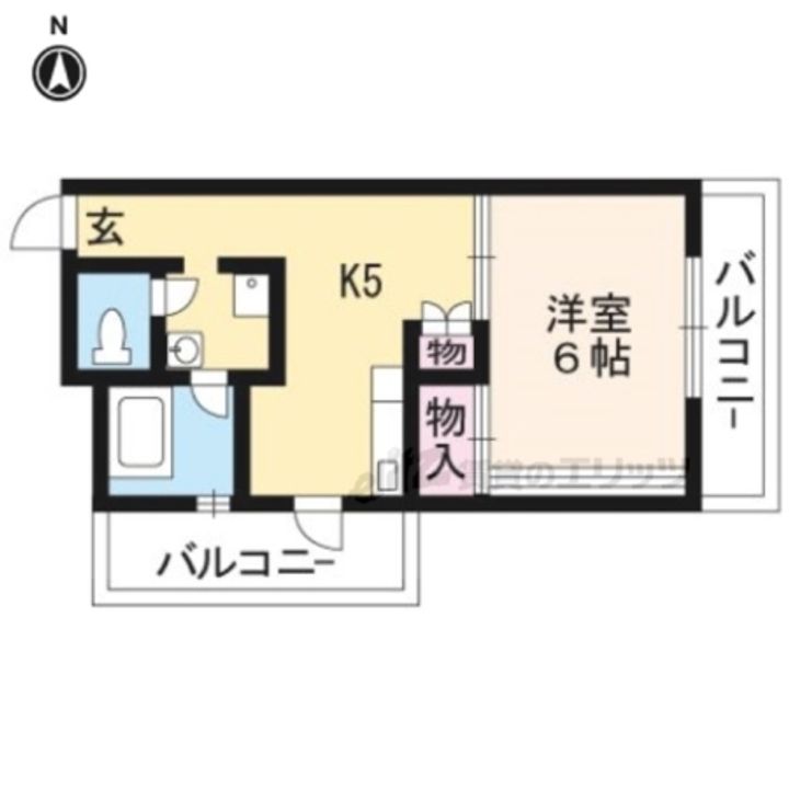 坪内マンション502の間取り