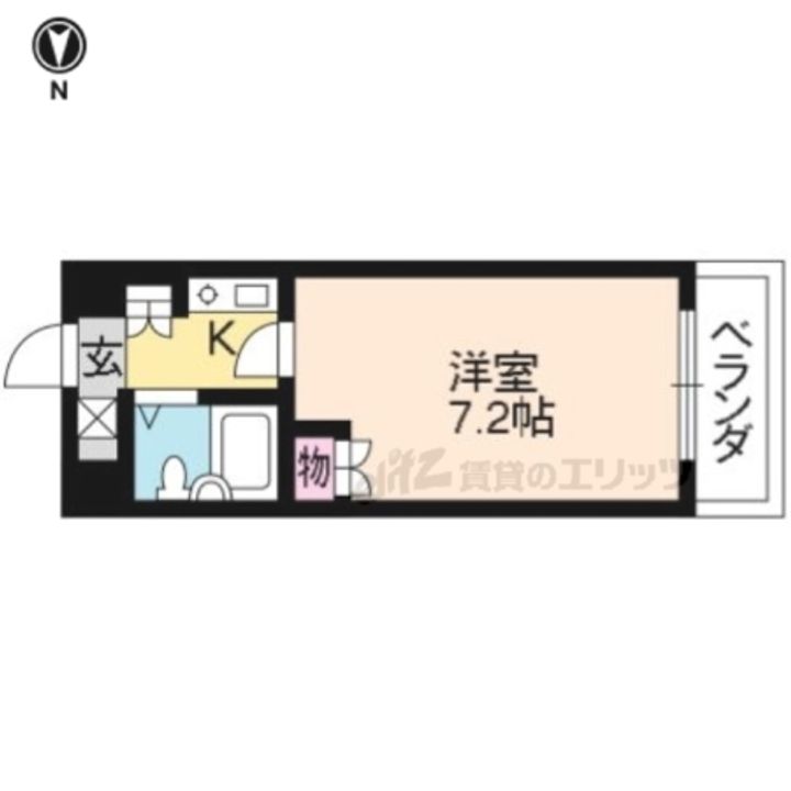 アルテハイム二条城806の間取り
