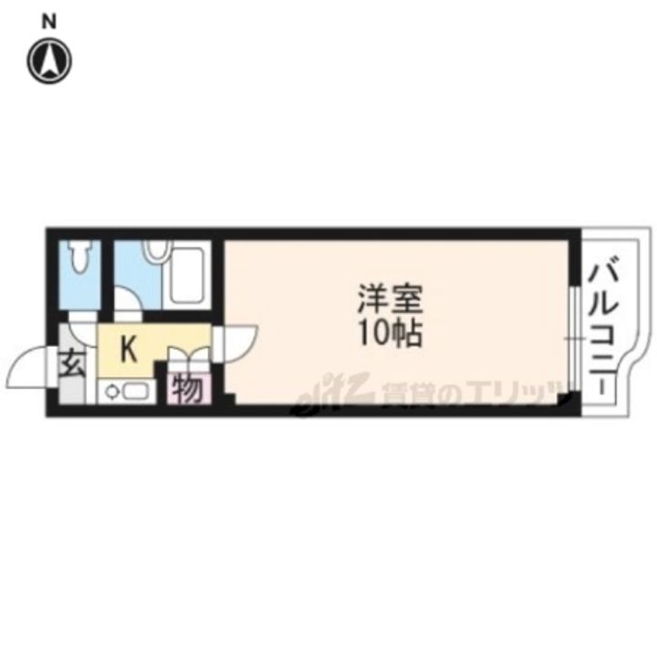 WOOD WORD布屋町305の間取り