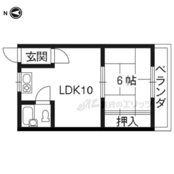 エスペランサ藤森?206の間取り