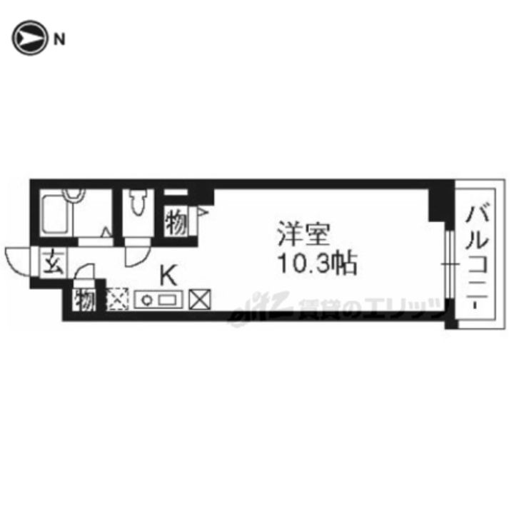 ベルフラワー505の間取り