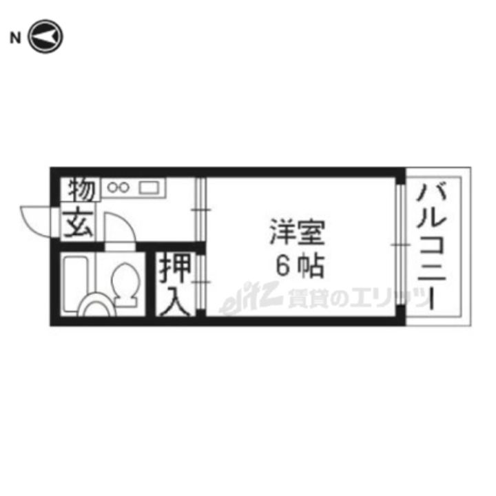 プラザパル403の間取り