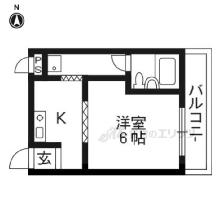 スカイドーム寺田314の間取り