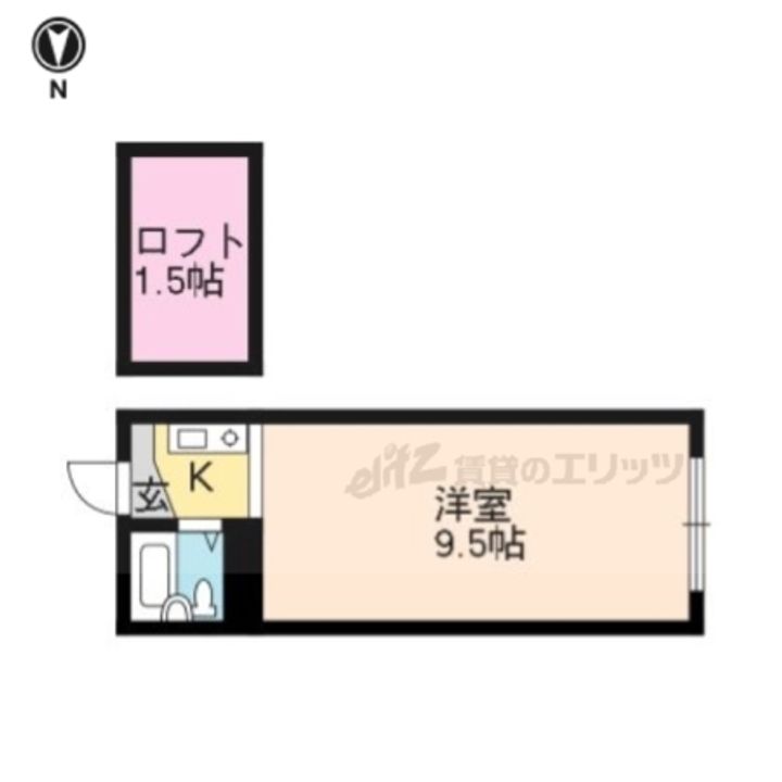ウタノマンション301の間取り