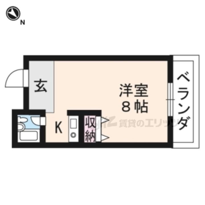 Mハイツ?306の間取り