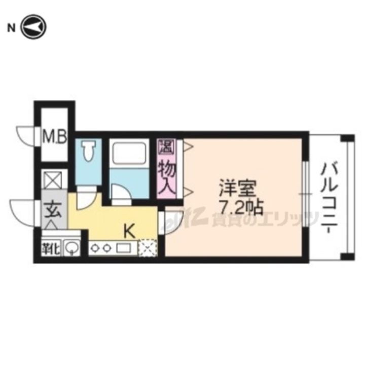 WESTSIDE I702の間取り