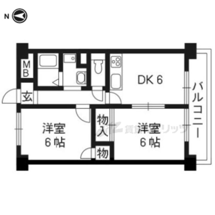 エルベくずは並木103の間取り