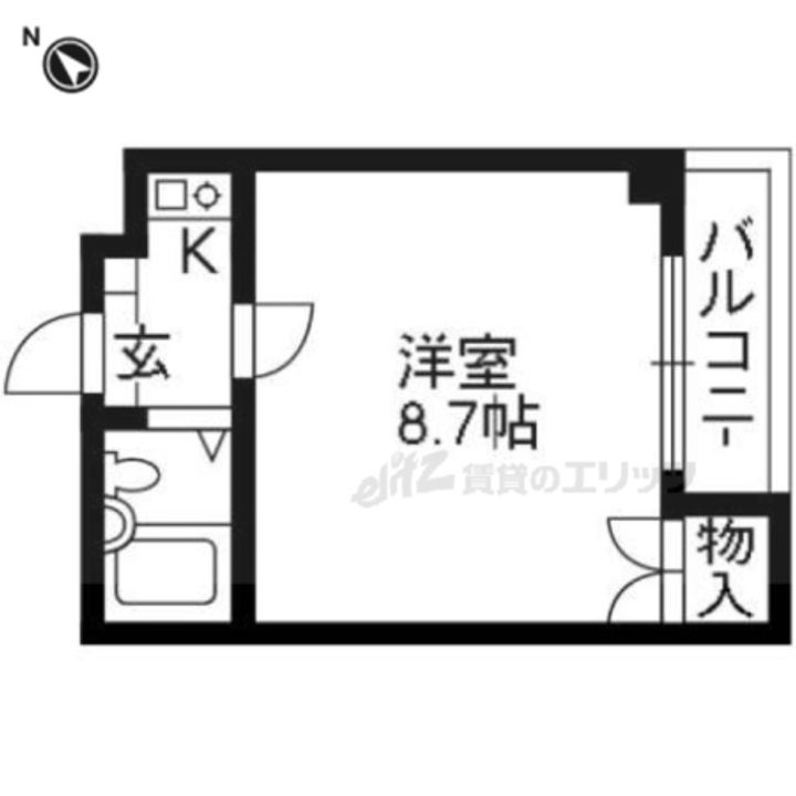 ハイツすぎさ2番館303の間取り