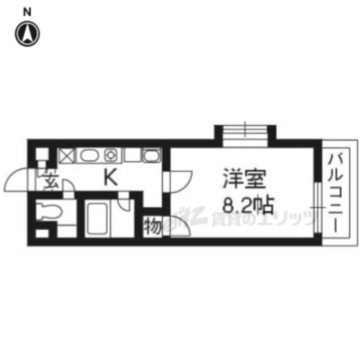 ソーシア桂301の間取り