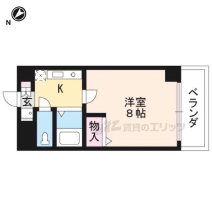 パレ南笠佐わらび412の間取り