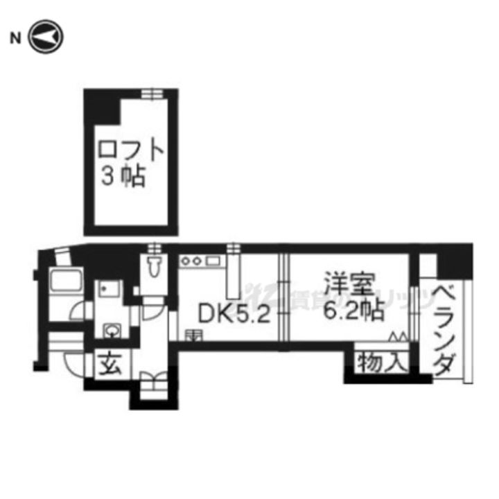 ブローニュ姉小路801の間取り