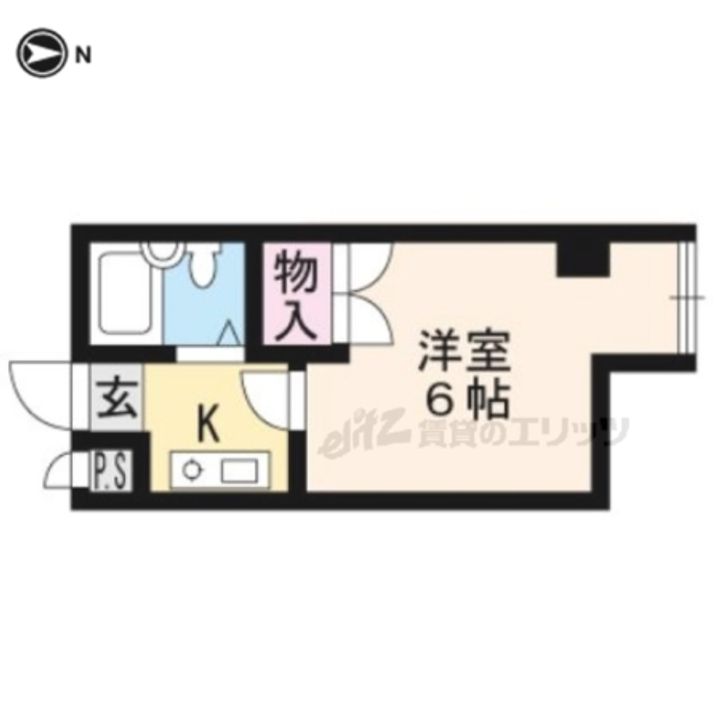 ピュアー紙屋川305の間取り