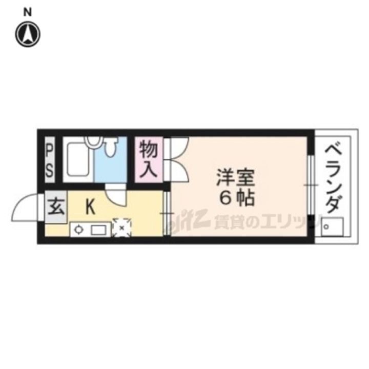 やまいくマンション106の間取り
