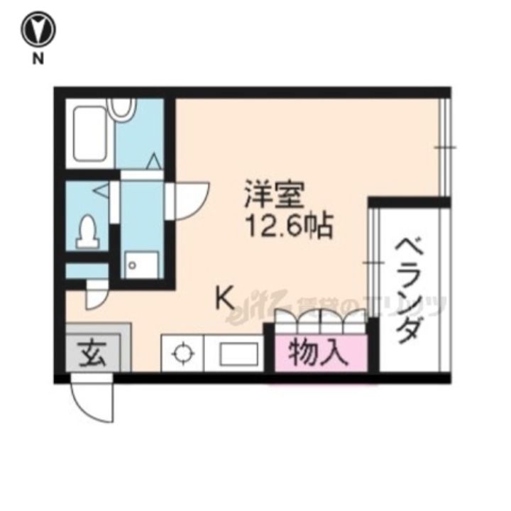 ライル八幡荘101の間取り