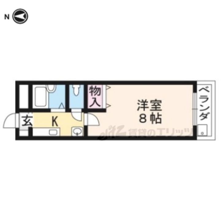 華陽ハイツ3Cの間取り