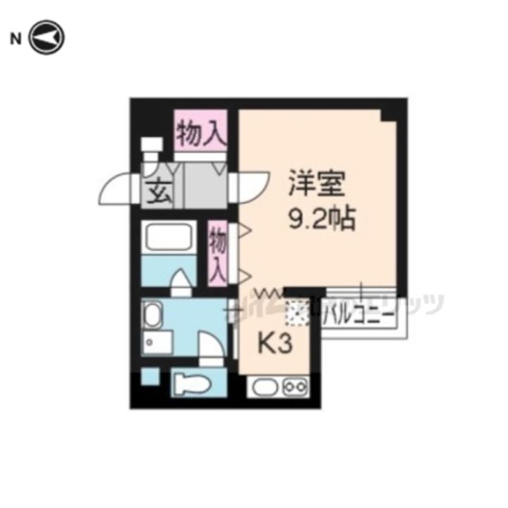 クオリカ桂西口101の間取り