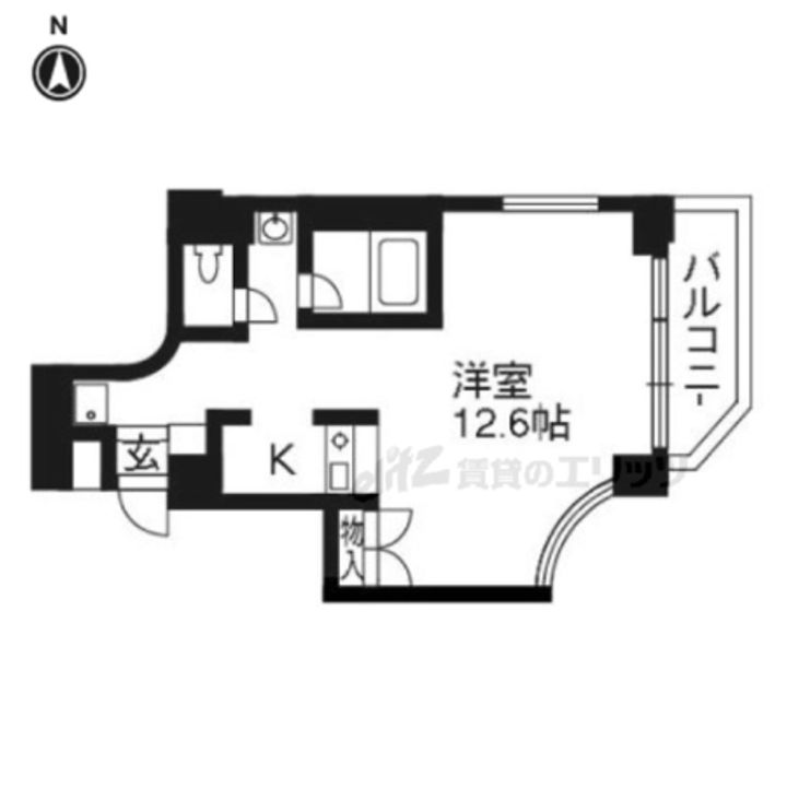 山科IMビル304の間取り