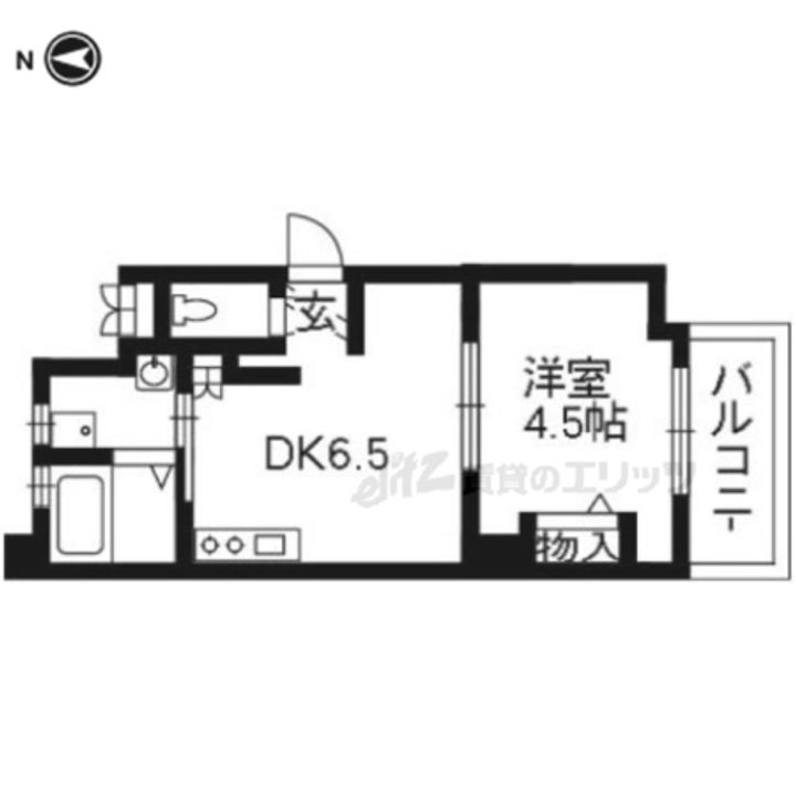 ヴィラ小山102の間取り