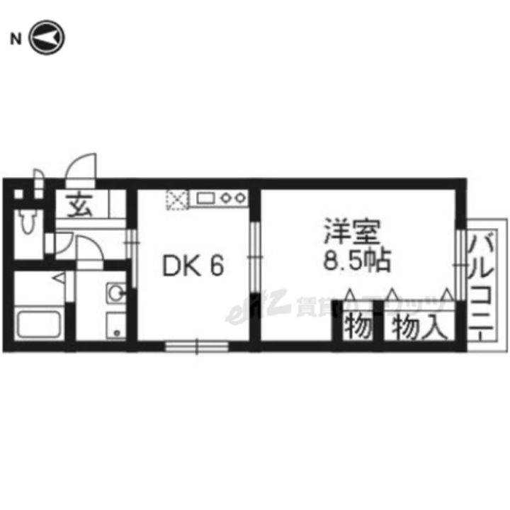 メイプルハウス西端203の間取り