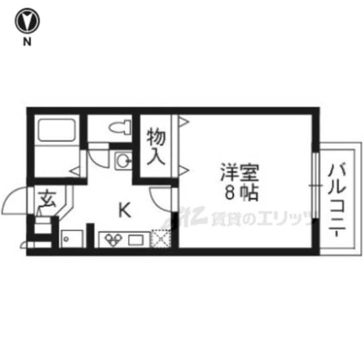ウィルコート山崎203の間取り
