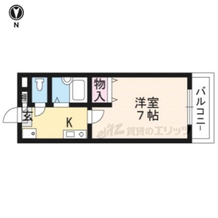 シューパレス407の間取り