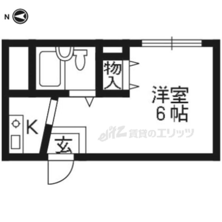 上賀茂松柏208の間取り