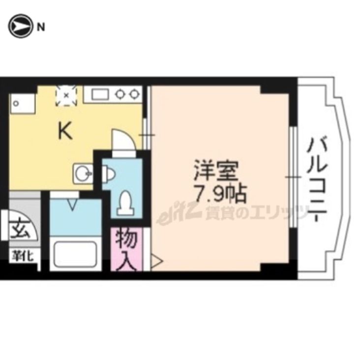 プチメゾン北山202の間取り