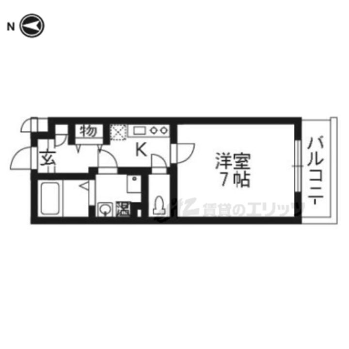 エリーフラッツ嵐山の間取り