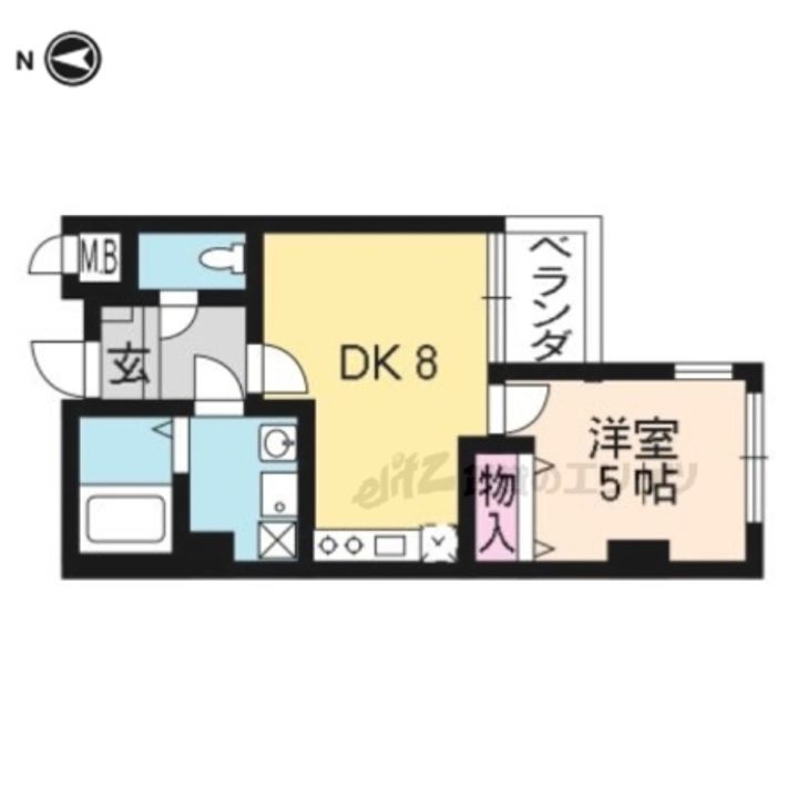 シルクシティ花202の間取り