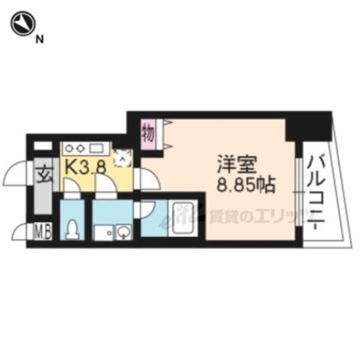 CITY SPIRE浜大津駅前の間取り