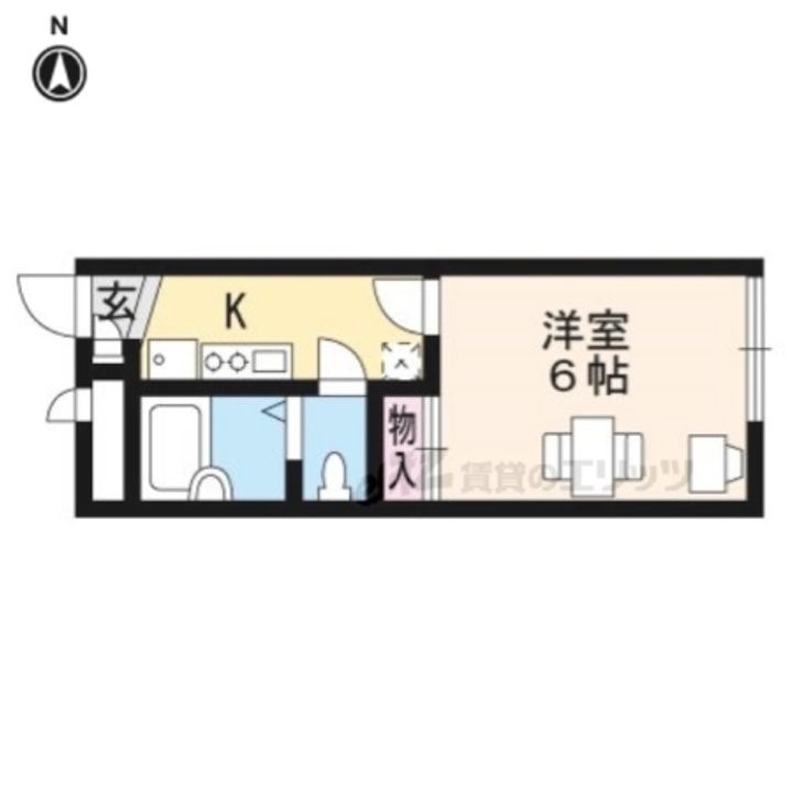 レオパレス伸和0201の間取り