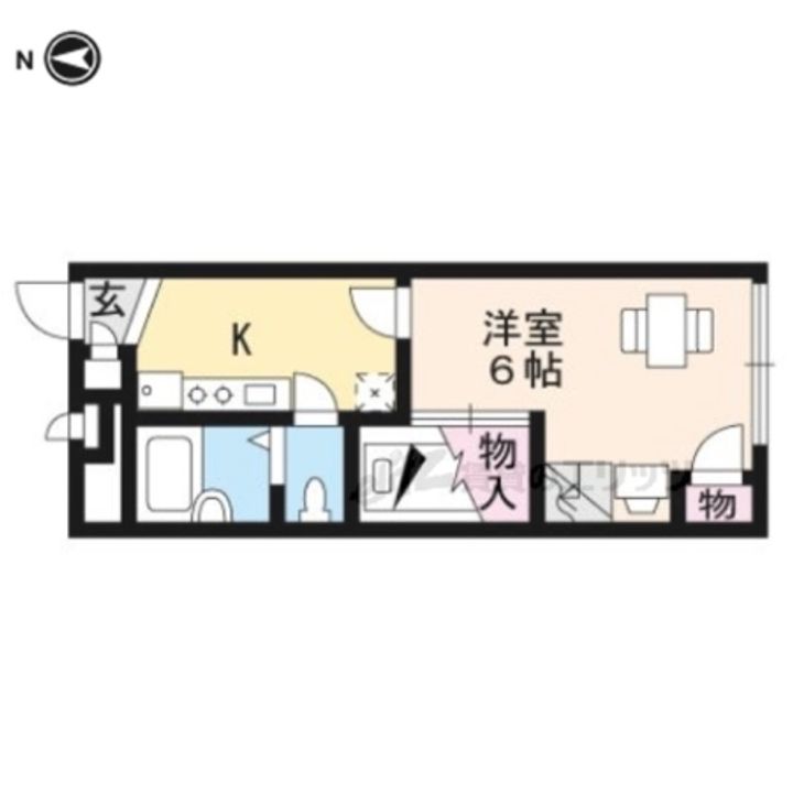 レオパレス常盤101の間取り