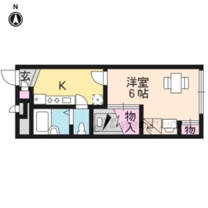 レオパレスグローバル?201の間取り