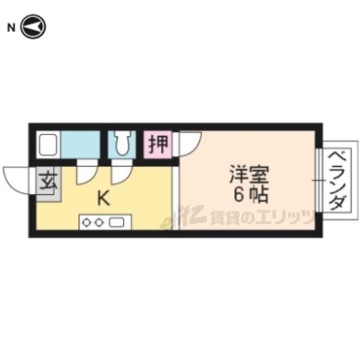 コーポヤシキ103の間取り