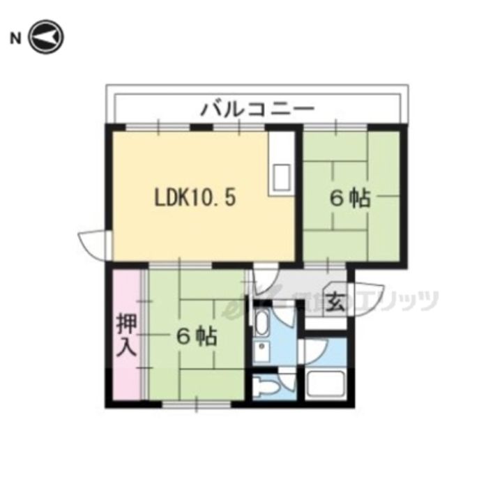 メゾンヤマギワ201の間取り