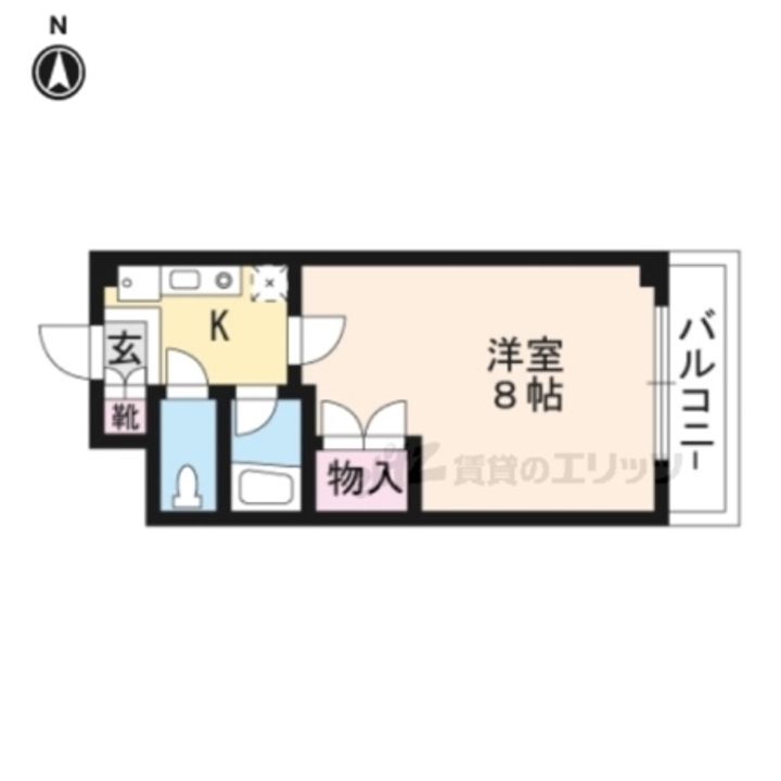 アール四条大宮303の間取り