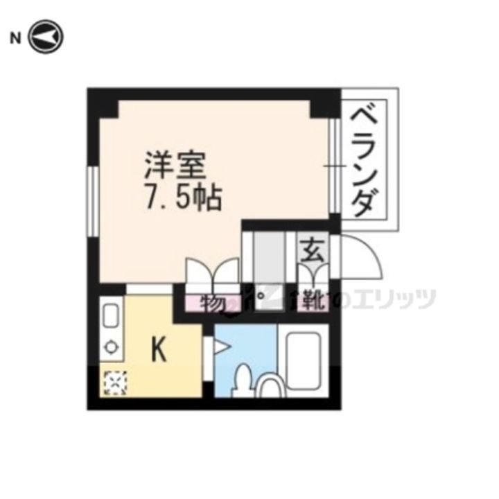 ヴィラ・ソレット102の間取り