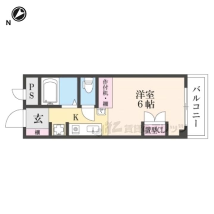 ロードアップ牧野402の間取り