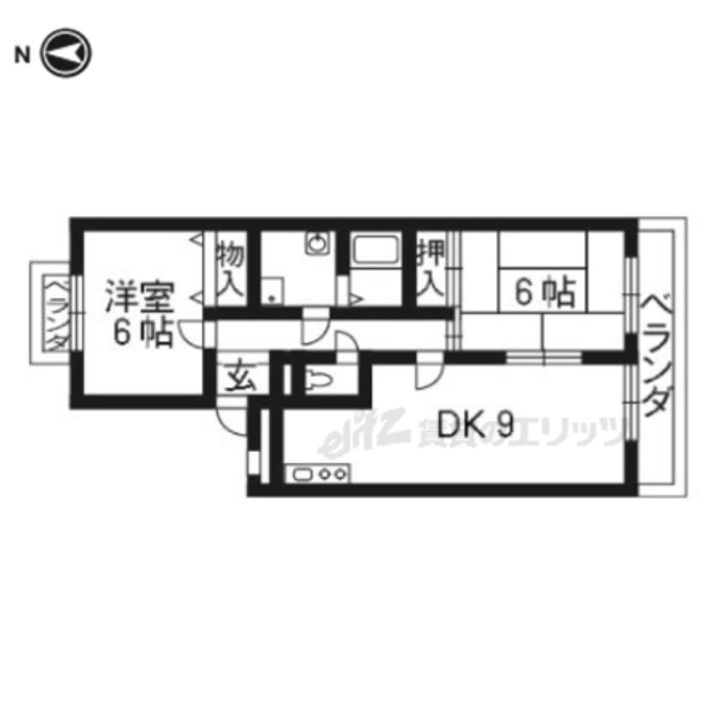 ジュネス朝日丘301の間取り