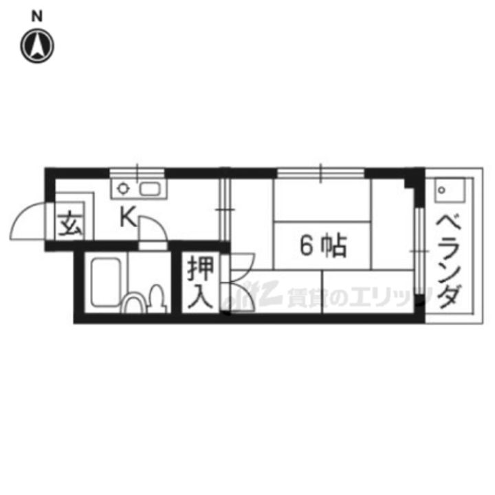 コーポラスK301の間取り