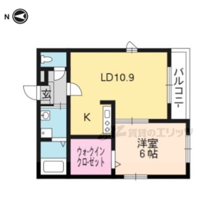ロハス西向日202の間取り