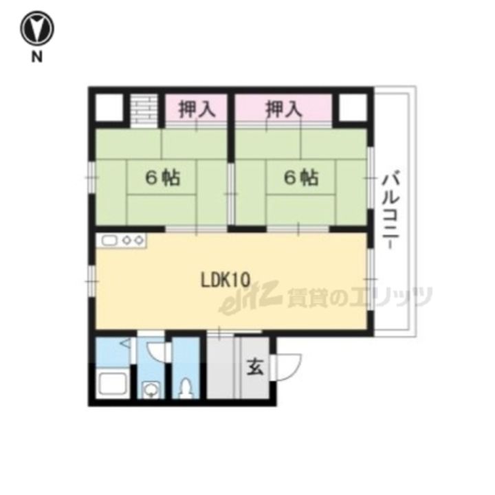 ヴィラ・アサダ101の間取り