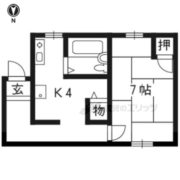 良原マンション301の間取り