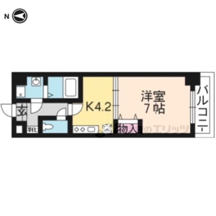 エンゼルプラザWEST?306の間取り