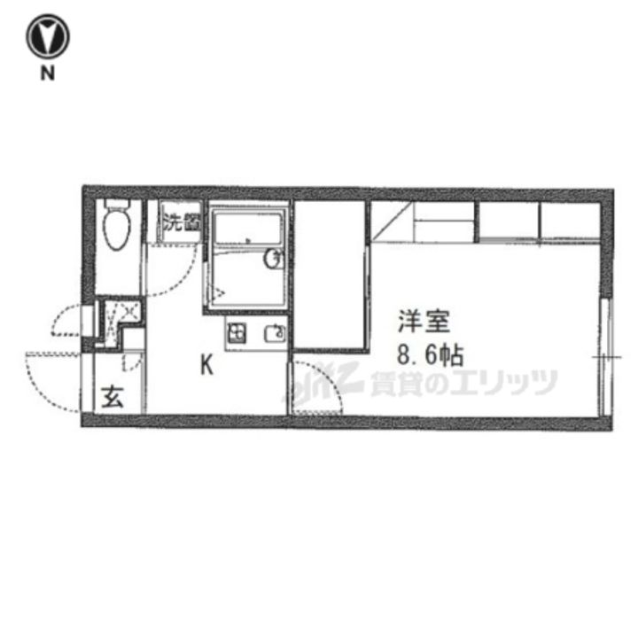 レオパレスヴィラージュロータス204の間取り