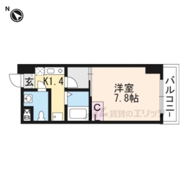 ディアコート瀬田駅前504の間取り