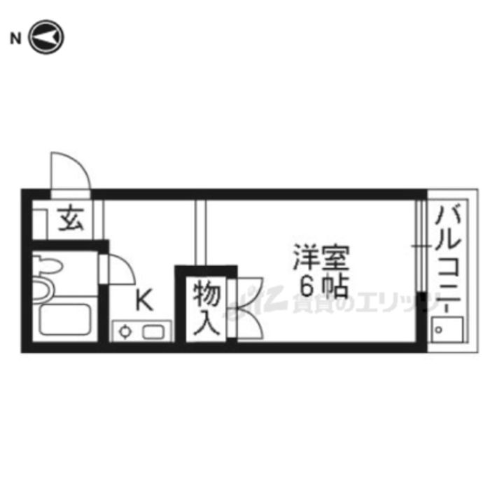 マグノリア館Dの間取り