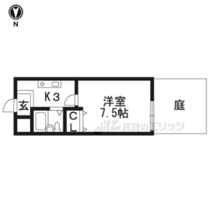 第1ハイツ早田204の間取り