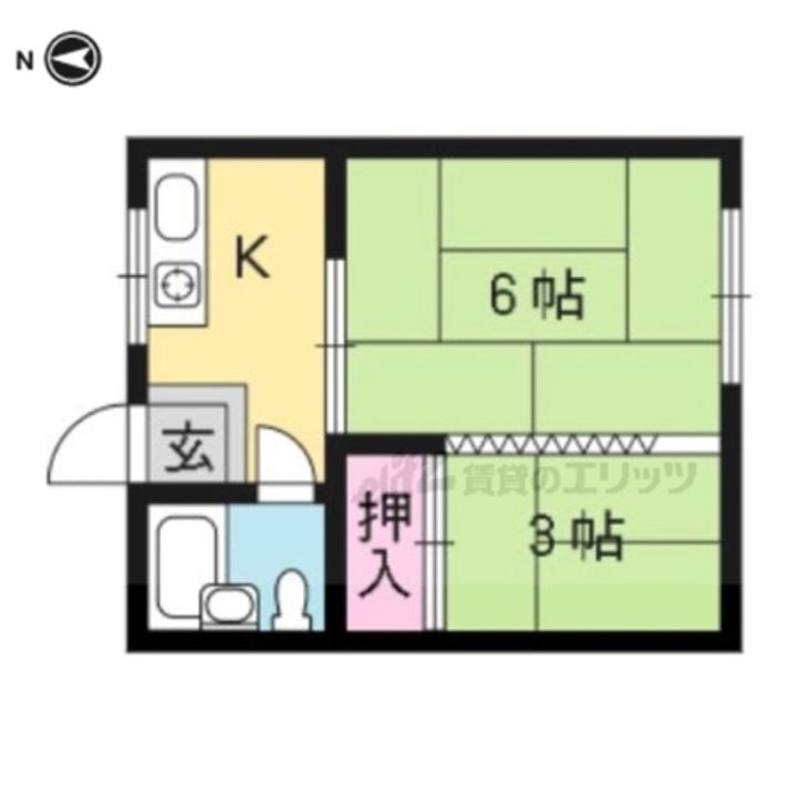 コーポリリー215の間取り