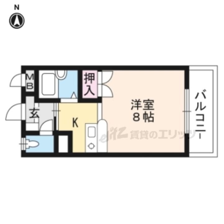 マンション白?の間取り
